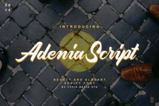 Adenia Script Font: An Editorial Design Review