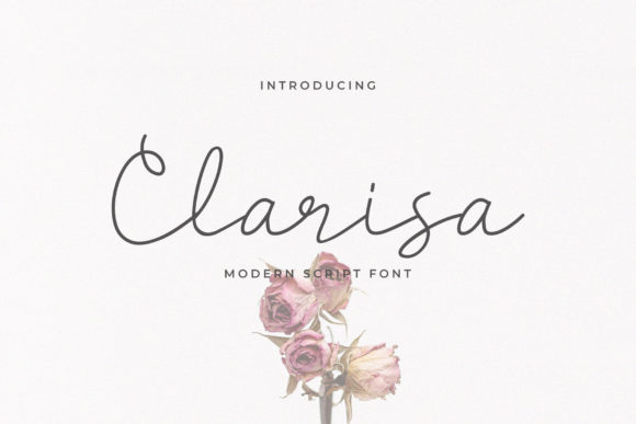 Clarisa Script Font for Bold Editorial Design