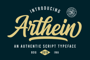 Discover Arthein: A Bold Script Typeface for Editorial Charm