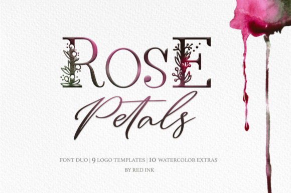 Discover the Elegance of Rose Petals Duo Font