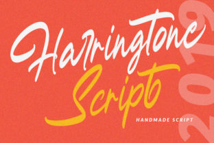 Harringtone Script Font: Bold Handwritten Charm for Editorial Layouts