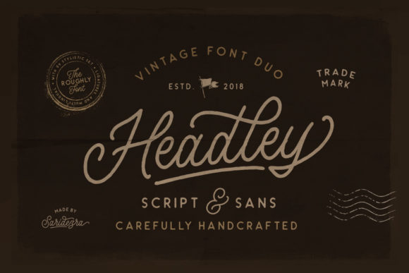 Headley Duo Font: Vintage Typography for Editorial Design