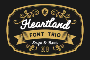 Heartland Trio Font: Vintage Style for Modern Web Design