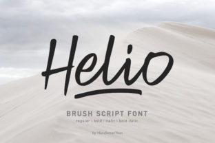 Helio: A Bold Handwritten Font for Eye-Catching Editorial Design