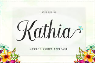 Kathia Script Font for Modern Web Design