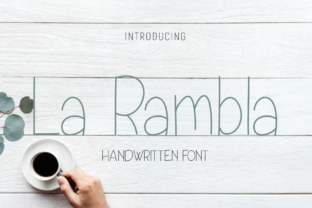 La Rambla Font: A Handwritten Typeface for Campaigns