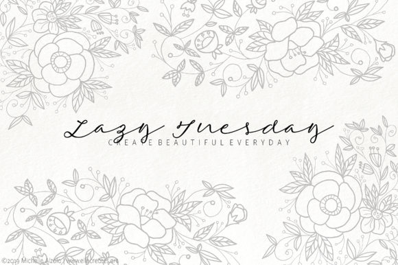 Lazy Tuesday Script Font for Handmade Labels