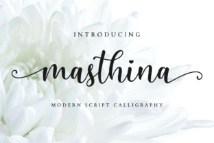 Masthina Font: Modern Calligraphy for Handmade Products