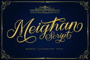 Meighan Script Font for Handmade Labels and Invitations