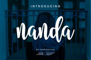 Nanda Script Font: Bold Charm for Handmade Labels