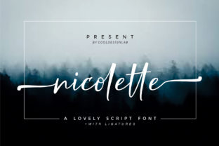 Nicolette Script Font for Handmade Products