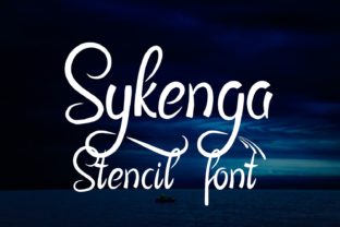 Sykenga Font: A Stencil Script for Editorial Design